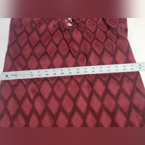 Band Of The Free Band of Gypsies Lila Merlot Midi Dress Size Small Lace UpFront - Picture 11 of 15